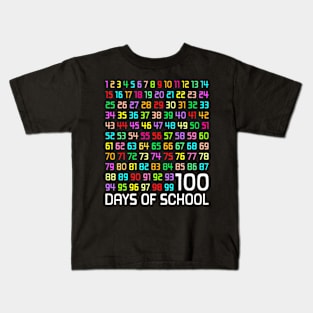 100Th Day Of School Teacher Kids 100 Days Math Numbers Kids T-Shirt